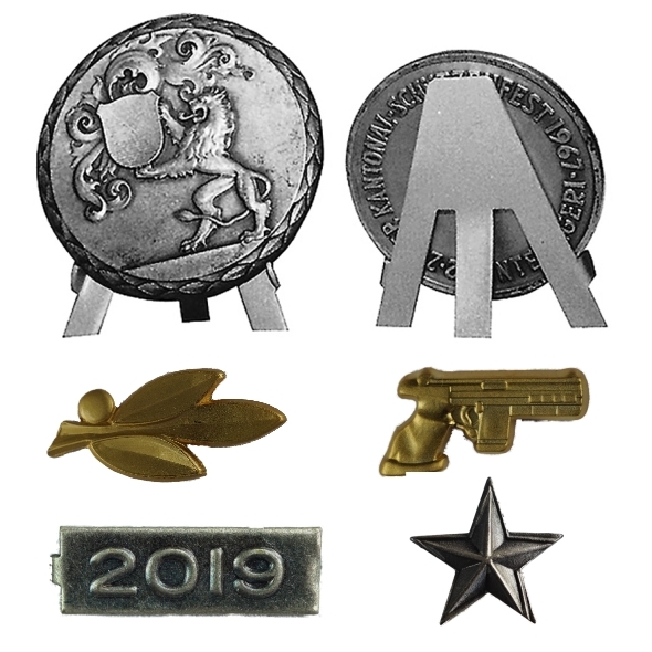 Bandaufsätze für Kranzabzeichen und Medaillenständer