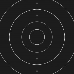Ersatzzentrum zu P-Schnellfeuerscheibe SSV, 25 m, Papier