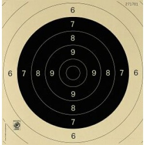 Pistolen Wettkampfscheibe SSV/ISSF, 25/50 m