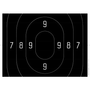 Ersatzzentrum zu Ordonnanz-Schnellfeuerscheibe, Papier