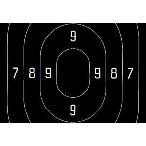 Ersatzzentrum zu Ordonnanz-Schnellfeuerscheibe, Karton