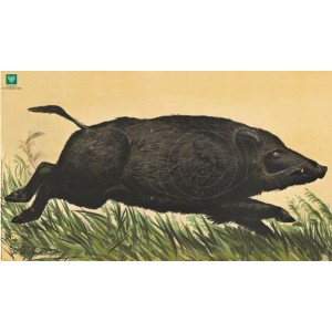 Scheibe DJV 7, Keiler laufend, rechts