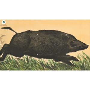 Folienscheibe DJV 7, Keiler laufend rechts, selbstklebend