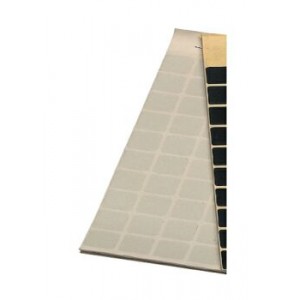 Block Schusslochkleber, transparent, 15 x 15 mm