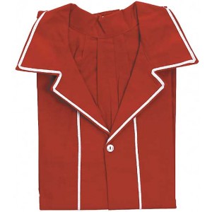 Zeigerbluse rot, mittel
