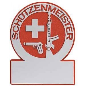 Plakette "Schützenmeister" deutsch