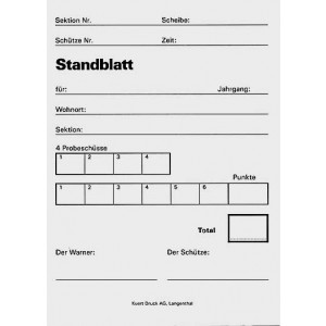 Standblattgarnituren
