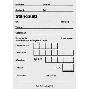 Standblattgarnituren