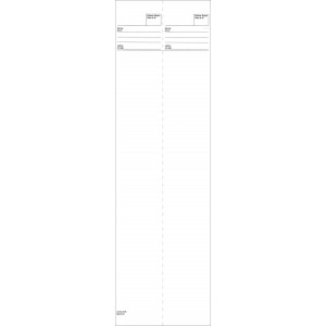 Standblatt Thermo, 110 x 375 mm, 60 Schuss