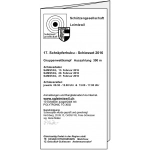 Falzflyer 2-fach, 1-farbig schwarz 