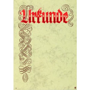 Urkunde 21 x 30 cm