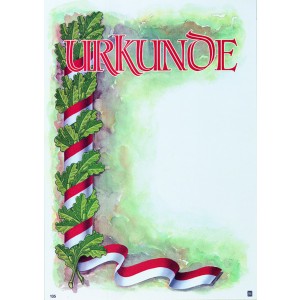 Urkunde 21 x 30 cm