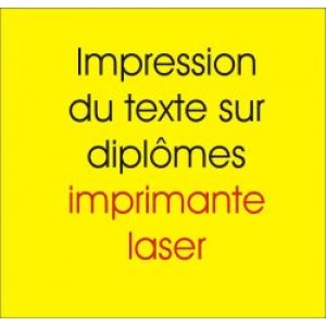 Texteindruck für Urkunden im Laserdruck