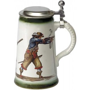 Schützenhumpen aus Steingut