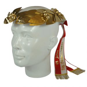 Kopfkranz in Lorbeer, ganz gold