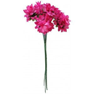 Kleeblüten aus Stoff rot, Durchmesser 25 mm