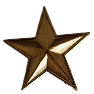Bandaufsatz-Stern vergoldet