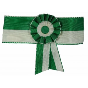 Armbinden mit Rosette und Schleifen, inkl. Klettverschluss