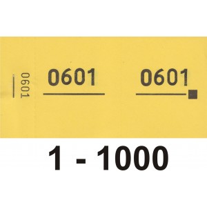 Nummernblocks, Serie zu 10 Blocks, 1-1000