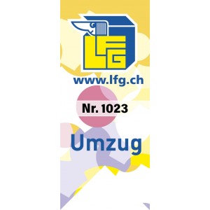 Festbändeli selbstklebend mit Fahneneinschnitt und fortlaufender Nummerierung