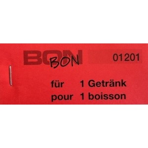 Block Verpflegungsbon --br-- "1 Getränk"
